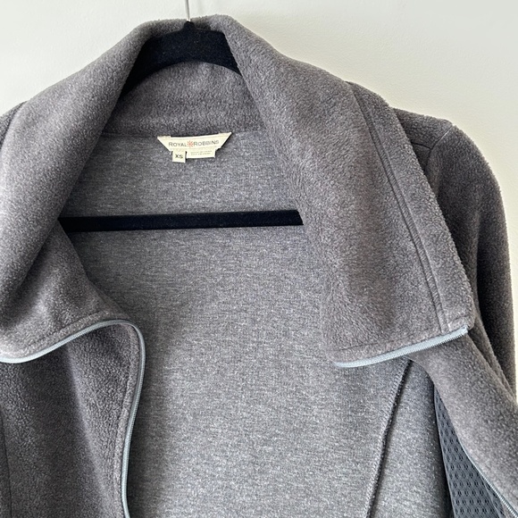 Royal Robbins Departures Gray Fleece Zip Up Jacket - Picture 13 of 16